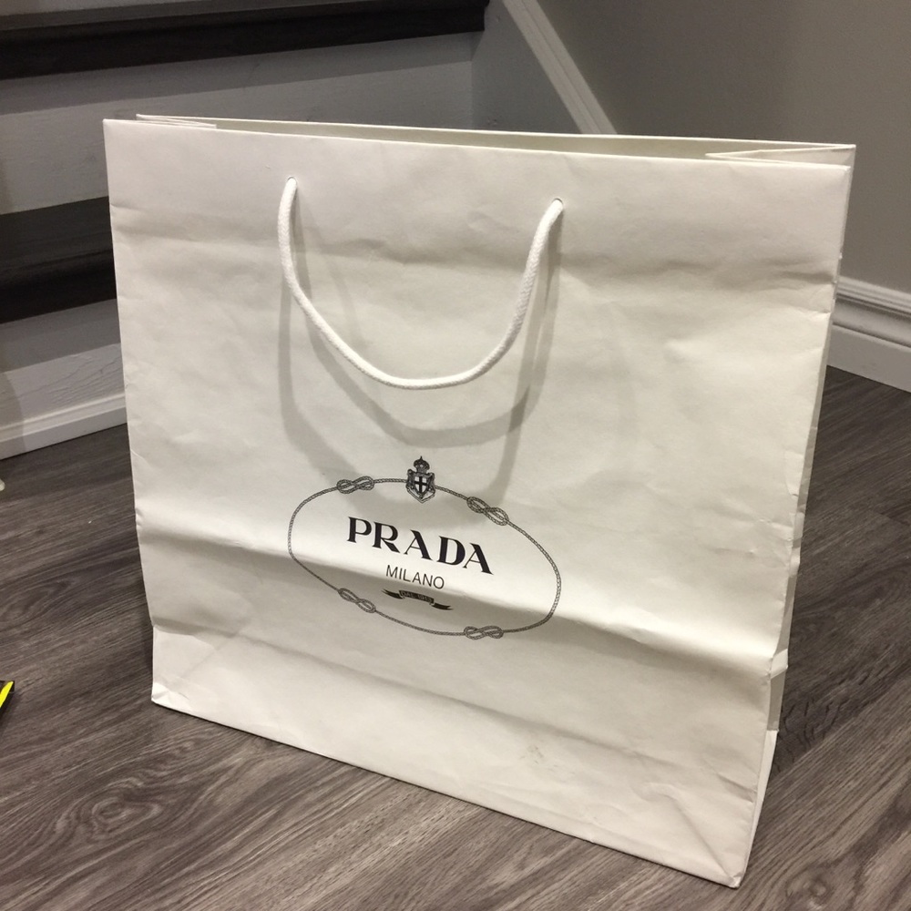 Large Prada shopping bag